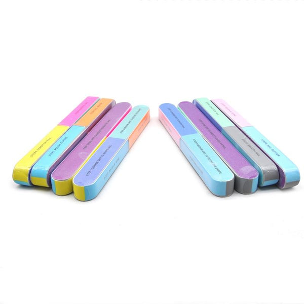 Planet Gates 5Pcs/Lot Nail Sanding Files Sponge Nail Files Buffers Portable Pedicure Manicure All UV Gel Nail Buffer Block Polishing DIY Tool