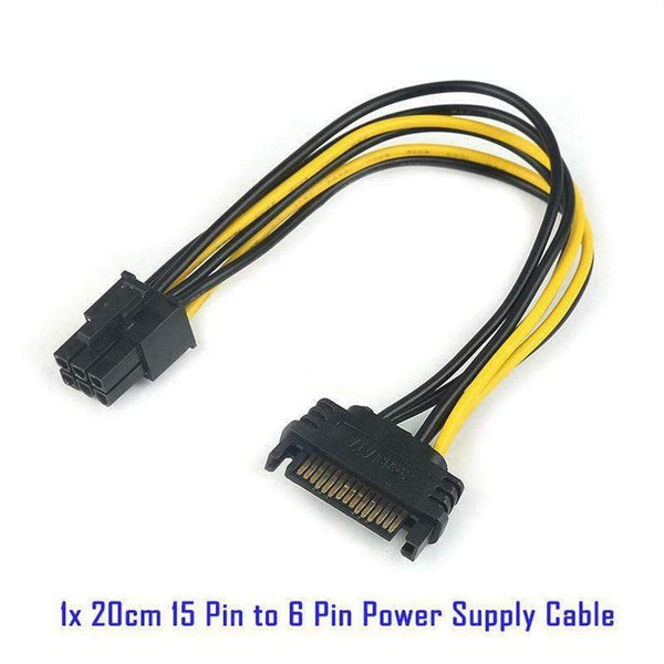 Planet Gates 5Pcs/Lot PCI-E Riser Board USB 3.0 Pci-E Riser Ver 009S Express 16X Extender Riser Adapter Card Sata 15 to 6 Pin Power Cable
