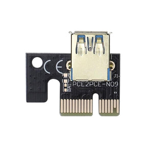 Planet Gates 5Pcs/Lot PCI-E Riser Board USB 3.0 Pci-E Riser Ver 009S Express 16X Extender Riser Adapter Card Sata 15 to 6 Pin Power Cable