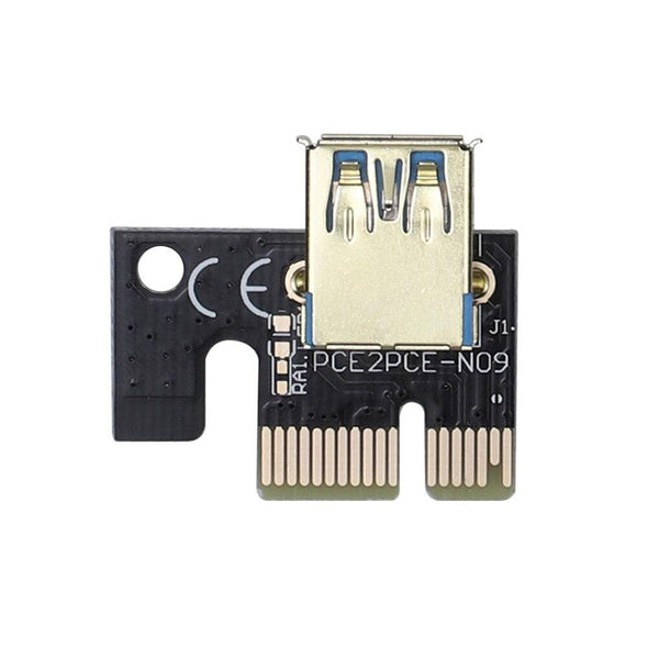 Planet Gates 5Pcs/Lot PCI-E Riser Board USB 3.0 Pci-E Riser Ver 009S Express 16X Extender Riser Adapter Card Sata 15 to 6 Pin Power Cable