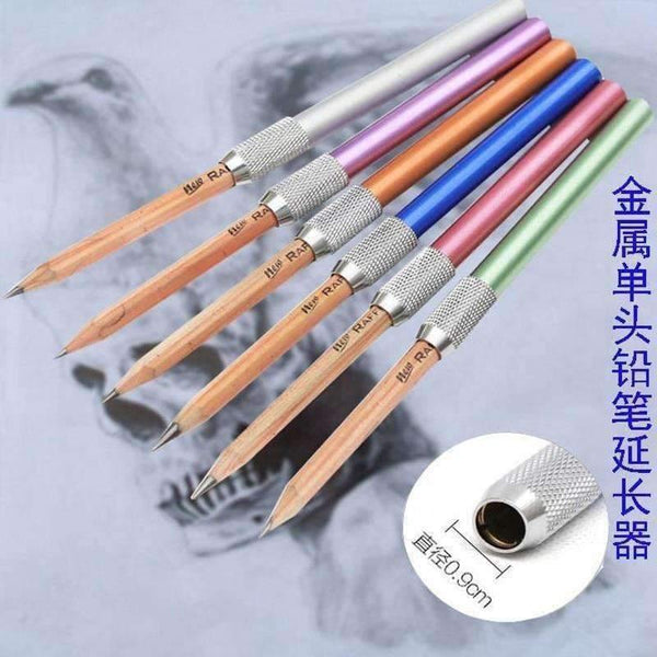 Planet Gates 5pcs/lot Pencil Extender Holder School Art Writing Tool Delicate metal Office Supplies Novelty Pens Creative