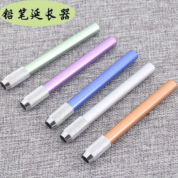 Planet Gates 5pcs/lot Pencil Extender Holder School Art Writing Tool Delicate metal Office Supplies Novelty Pens Creative