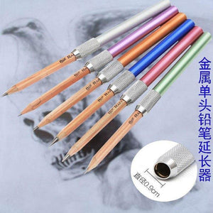 Planet Gates 5pcs/lot Pencil Extender Holder School Art Writing Tool Delicate metal Office Supplies Novelty Pens Creative