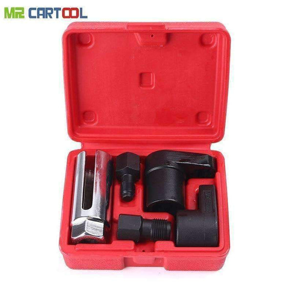Planet Gates 5pcs Oxygen Sensor Socket Wrench Thread Chaser Tool Kit Fit for All Auto O2 Socket Removal Installation Install Offset Vacuum