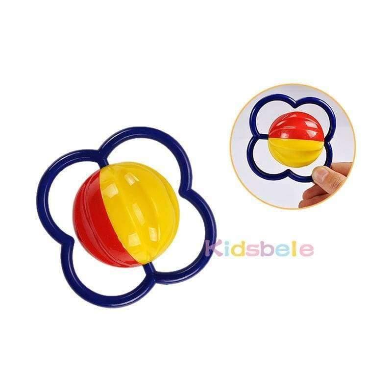 Planet Gates 5PCS Plastic Hand Jingle Shaking Bell+Kidsbele Infant Soft Bibs Newborn Baby Toys 0-12 Mnoths Teether Rattles Toys