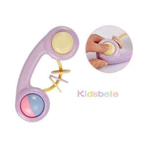 Planet Gates 5PCS Plastic Hand Jingle Shaking Bell+Kidsbele Infant Soft Bibs Newborn Baby Toys 0-12 Mnoths Teether Rattles Toys