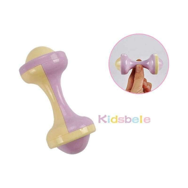 Planet Gates 5PCS Plastic Hand Jingle Shaking Bell+Kidsbele Infant Soft Bibs Newborn Baby Toys 0-12 Mnoths Teether Rattles Toys