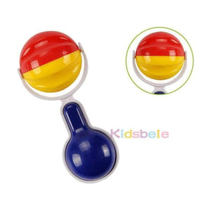 Planet Gates 5PCS Plastic Hand Jingle Shaking Bell+Kidsbele Infant Soft Bibs Newborn Baby Toys 0-12 Mnoths Teether Rattles Toys