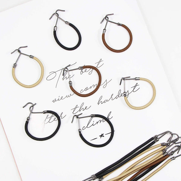 5pcs Ponytail Rubber Elastic Hook Hair Bands For Women Girls Gum Hooks Hair Accessories Styling tools Holder Bungee Bands