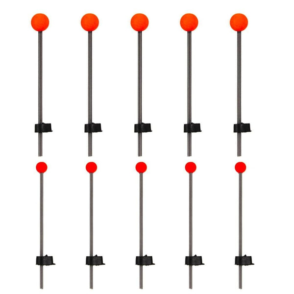 Planet Gates 5pcs Portable Winter Fishing Rods Ice Fishing Rod Pole Tip Spring Ball for Outdoor Winter Fishing Tackle