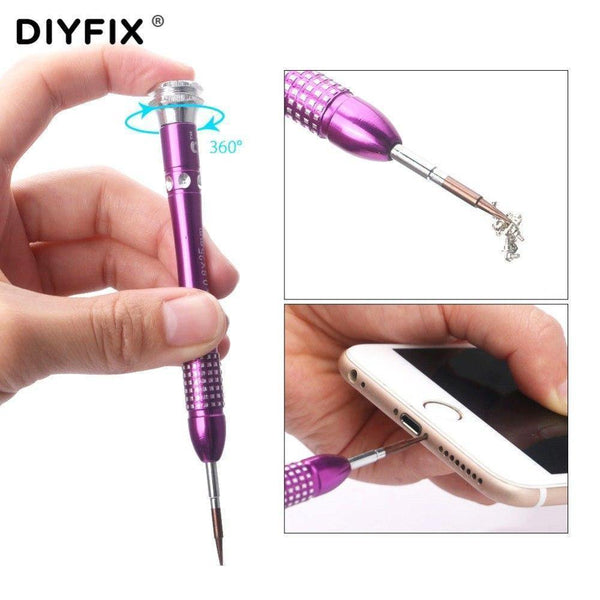 Planet Gates 5Pcs Precision Metal Screwdriver Set for Apple iPhone 7 Disassemble Teardown Opening Repair Tools Kit