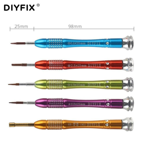 Planet Gates 5Pcs Precision Metal Screwdriver Set for Apple iPhone 7 Disassemble Teardown Opening Repair Tools Kit