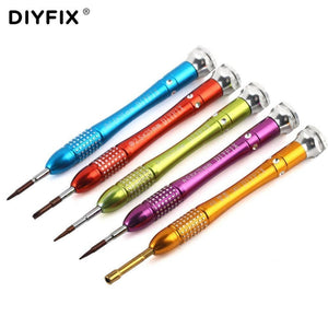 Planet Gates 5Pcs Precision Metal Screwdriver Set for Apple iPhone 7 Disassemble Teardown Opening Repair Tools Kit