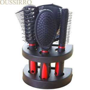 Planet Gates 5pcs Professional Hair Salon Hair Comb And Mirror Kits Salon Barber Comb Brushes Anti-static Hairbrush Hair Care Styling