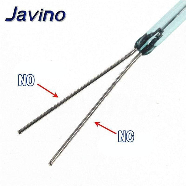 Planet Gates 5pcs Reed Switch 3 Pin Magnetic Switch 2.5*14mm Normally Open Normally Closed Conversion 2.5X14MM NO NC Conversion For Sensors