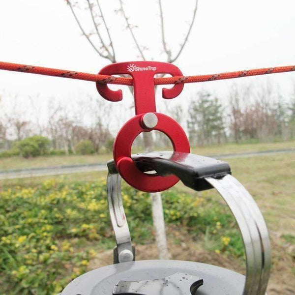 Planet Gates 5PCS Rope Hanger Outdoor Camping Tent Multi Tool Paracord Rope Buckle Survival Buckle Camp Equipment