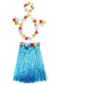Planet Gates 5PCS set bule / 30cm 5PCS/set Plastic Fibers Women Grass Skirts Hula Skirt Hawaiian costumes 30CM/40/CM60CM Ladies Dress Up Festive & Party Supplies
