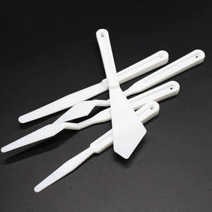 Planet Gates 5PCS/Set Painting Supplies Plastic Palette Knife Art Supplies for Oil Watercolor Painting