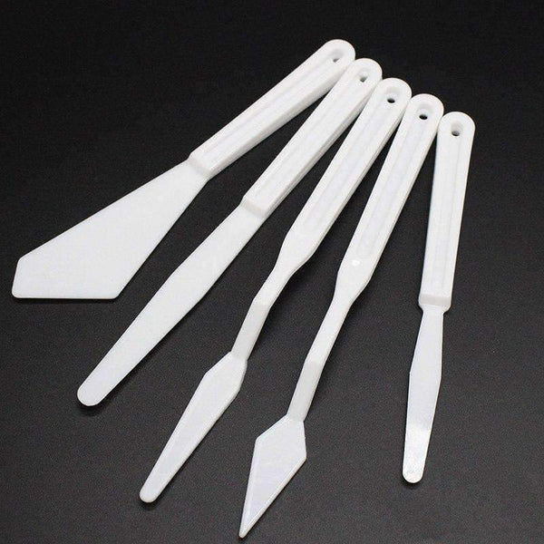 Planet Gates 5PCS/Set Painting Supplies Plastic Palette Knife Art Supplies for Oil Watercolor Painting