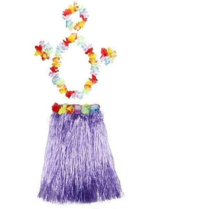 Planet Gates 5pcs set purple / 30cm 5PCS/set Plastic Fibers Women Grass Skirts Hula Skirt Hawaiian costumes 30CM/40/CM60CM Ladies Dress Up Festive & Party Supplies
