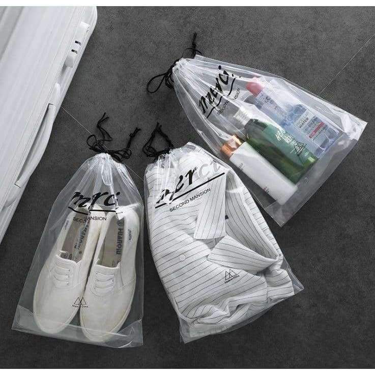 Planet Gates 5pcs set PVC travel storage bag water proof organizer bag cloth socks bag underwear bra storage organizer