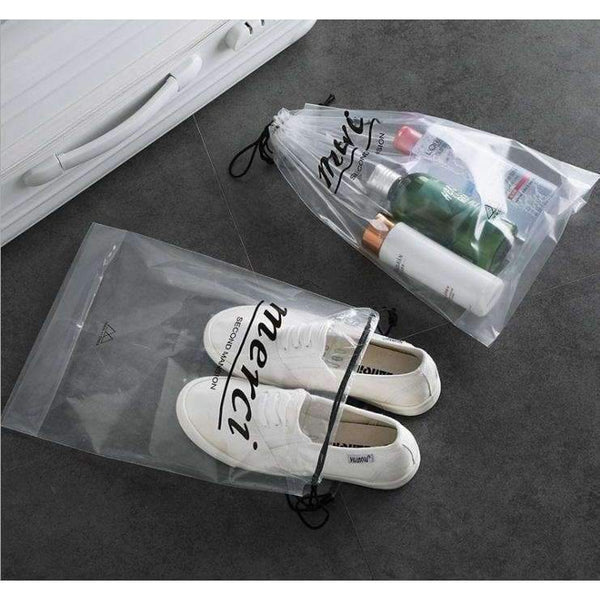 Planet Gates 5pcs set PVC travel storage bag water proof organizer bag cloth socks bag underwear bra storage organizer