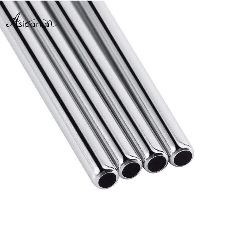Planet Gates 5pcs/set Stainless Steel Bent Drinking Straws Reusable Beverage Straws With Cleaning Brush For 20oz Wine Accessories