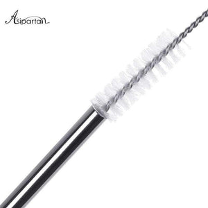 Planet Gates 5pcs/set Stainless Steel Bent Drinking Straws Reusable Beverage Straws With Cleaning Brush For 20oz Wine Accessories