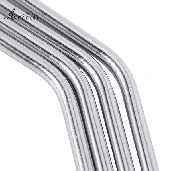Planet Gates 5pcs/set Stainless Steel Bent Drinking Straws Reusable Beverage Straws With Cleaning Brush For 20oz Wine Accessories