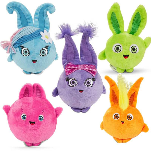 Planet Gates 5PCS Soft Stuffed Animals Sunny Bunnies plush toys Kids Happy Rabbit Sleeping Cartoon toy For Baby Girls Children Birthday Gifts