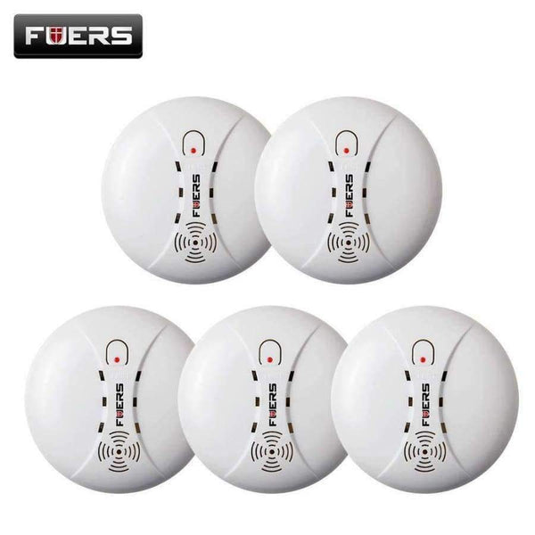 Planet Gates 5ps high quality Wireless Smoke Detector Fire Protection Sensor For Home Shop GSM Security  Alarm System kerui alarm Systems