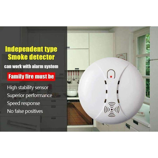 Planet Gates 5ps high quality Wireless Smoke Detector Fire Protection Sensor For Home Shop GSM Security  Alarm System kerui alarm Systems