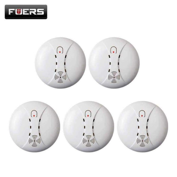 Planet Gates 5ps high quality Wireless Smoke Detector Fire Protection Sensor For Home Shop GSM Security  Alarm System kerui alarm Systems