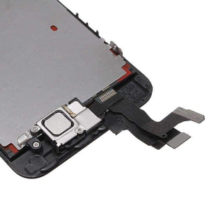 Planet Gates 5s Black with Gifts LCD Touch Screen Digitizer For iPhone 5s+Home Button+Front Camera+Ear Speaker with Gifts Tempered Glass+Tools