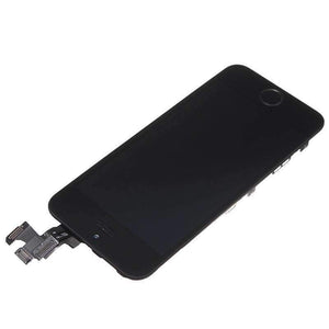 Planet Gates 5s Black with Gifts LCD Touch Screen Digitizer For iPhone 5s+Home Button+Front Camera+Ear Speaker with Gifts Tempered Glass+Tools