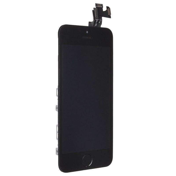 Planet Gates 5s Black with Gifts LCD Touch Screen Digitizer For iPhone 5s+Home Button+Front Camera+Ear Speaker with Gifts Tempered Glass+Tools