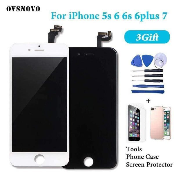 Planet Gates 5s white with gift iPhone 7 6 Display Assembly Touch Screen Digitizer for iPhone 6s 5s 6p pantalla Complete Replacement LCD