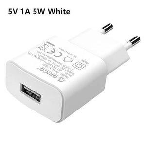 Planet Gates 5V 1A 5W White Mobile Phone Charger 5V 1A 5W / 5V 2A 10W USB Travel Charger Portable Wall Adapter EU Plug Black / White for iphone x