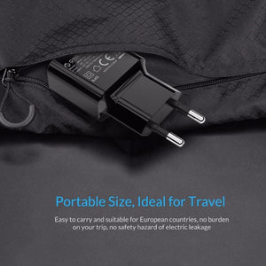 Planet Gates 5V 2A 10W Black Mobile Phone Charger 5V 1A 5W / 5V 2A 10W USB Travel Charger Portable Wall Adapter EU Plug Black / White for iphone x