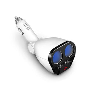 Planet Gates 5V 3.4A Dual USB Car Charger 120W Cigarette Lighter Socket Power Adapter for Samsung Galaxy s8 iPhone 7 8 X Phone Charger