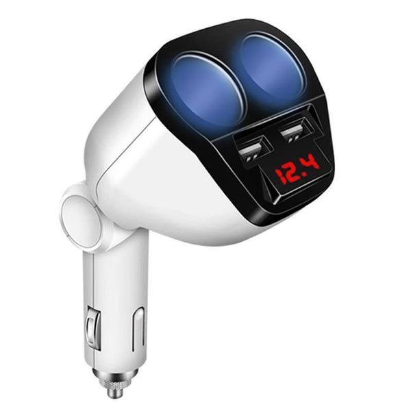 Planet Gates 5V 3.4A Dual USB Car Charger 120W Cigarette Lighter Socket Power Adapter for Samsung Galaxy s8 iPhone 7 8 X Phone Charger