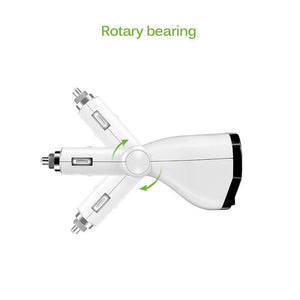 Planet Gates 5V 3.4A Dual USB Car Charger 120W Cigarette Lighter Socket Power Adapter for Samsung Galaxy s8 iPhone 7 8 X Phone Charger