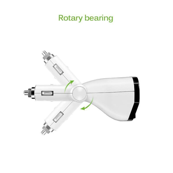 Planet Gates 5V 3.4A Dual USB Car Charger 120W Cigarette Lighter Socket Power Adapter for Samsung Galaxy s8 iPhone 7 8 X Phone Charger