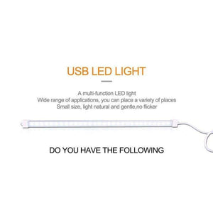 Planet Gates 5V USB LED Book Lights Portable LED Desk Lamp Portable Strip Tube Bulb