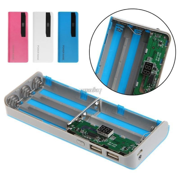 Planet Gates 5x 18650 Li-Battery Charger LCD Display DIY Power Bank Case Flashlight External Box Oct30 Drop ship