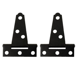 2PCS 2 Inches T Shape Rustproof Iron Light Duty Shed Hinge Gate Strap Hinge Door Gates Hinges