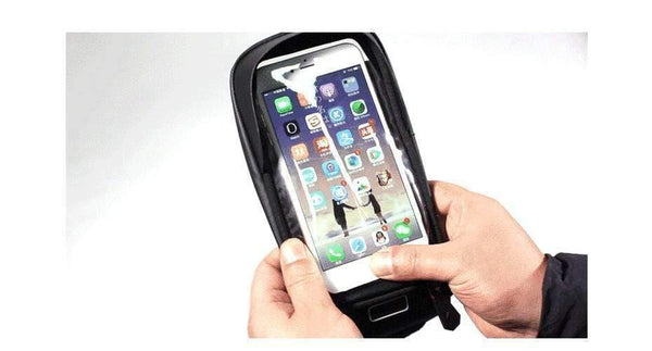 Planet Gates 6.0 inch / China Waterproof Bike Bag Frame Front Head Top Tube Cycling Bag Double IPouch 6.2 Inch Touch Screen Bicycle Bag Accessories