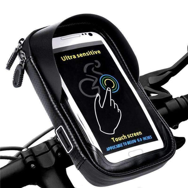 Planet Gates 6.0 inch Waterproof Bike Bicycle Mobile Phone Holder Stand Motorcycle Handlebar Mount Bag For iphone X Samsung LG Huawei