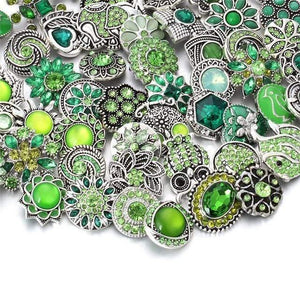 Planet Gates 6 10pcs/lot 18mm Snap Jewelry Mix Many Styles 18mm Metal Snap buttons Gold Rose Gold Buttons Rhinestone Snaps Jewelry