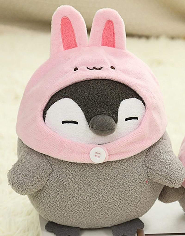 Kawaii Penguin Stuffed Plush Doll Pendant Cosplay Rabbit&Panda&Tiger Toy Baby Soft Animal Penguin Doll Kids Girl Birthday Gift
